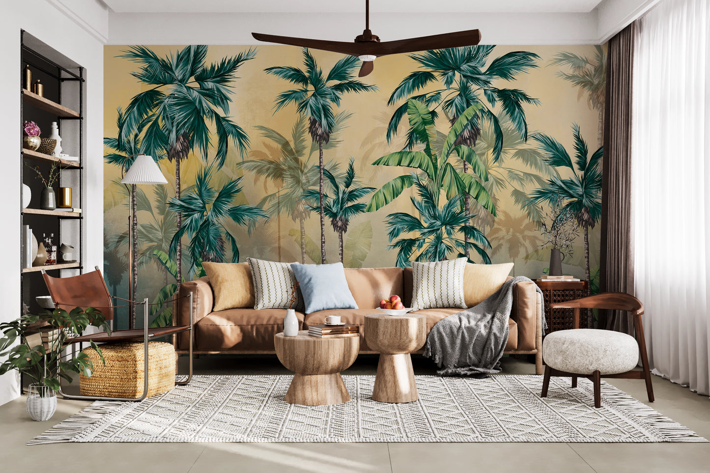 Papier Peint Évasion Sous les Palmiers