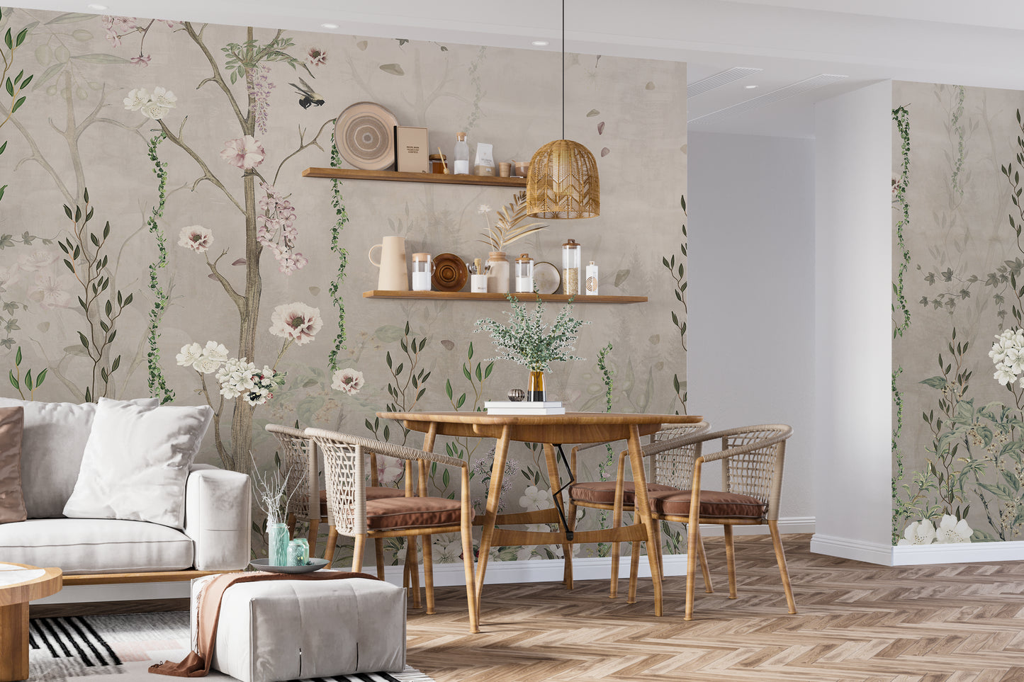 Papier peint panoramique Jardin Suspendu