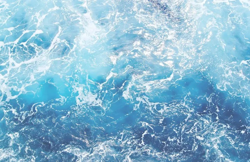 Papier peint panoramique houle en pleine mer - Poésie Murale