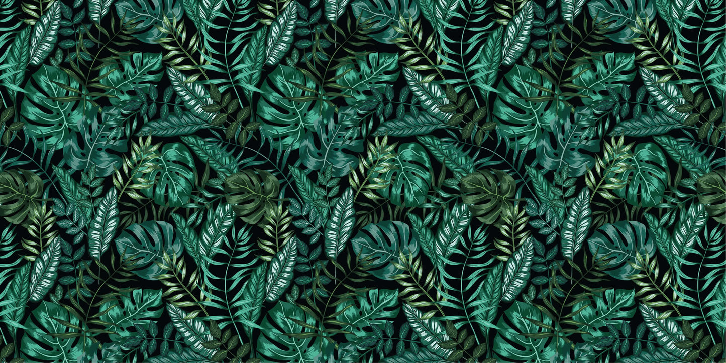 Tapisserie feuille tropicale - Poésie Murale