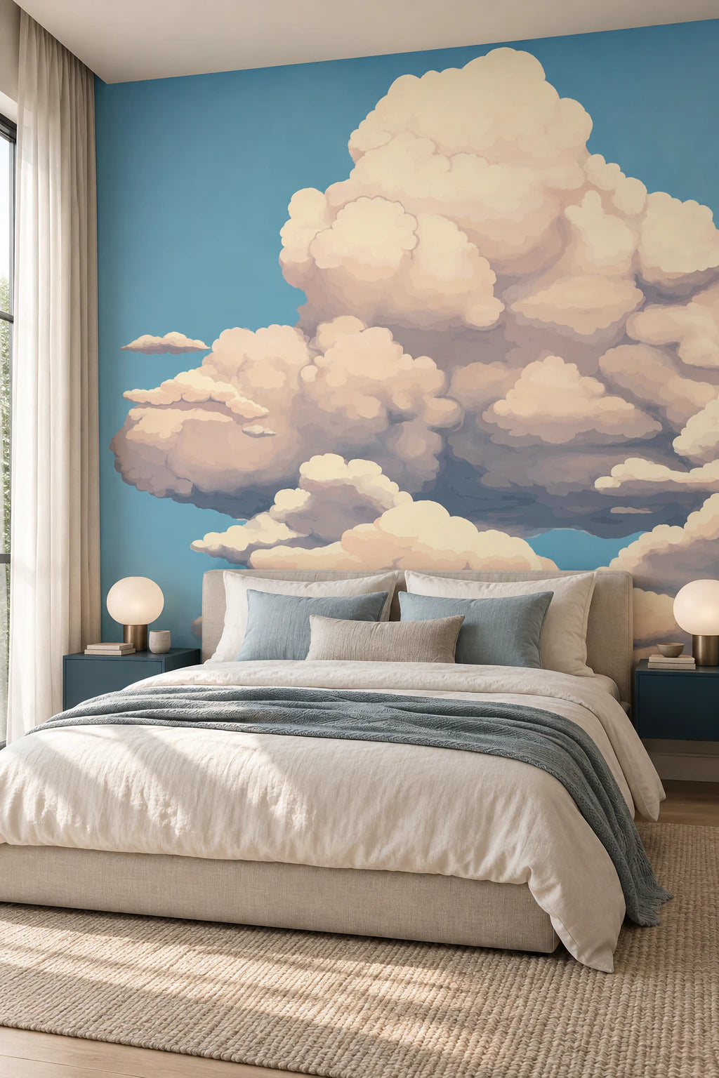 Papier peint panoramique nuage - Chambre Parentale
