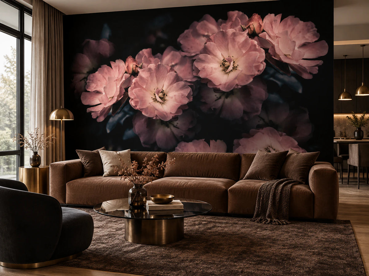 Papier peint XXL bouquet de rose - Salon, Cuisine