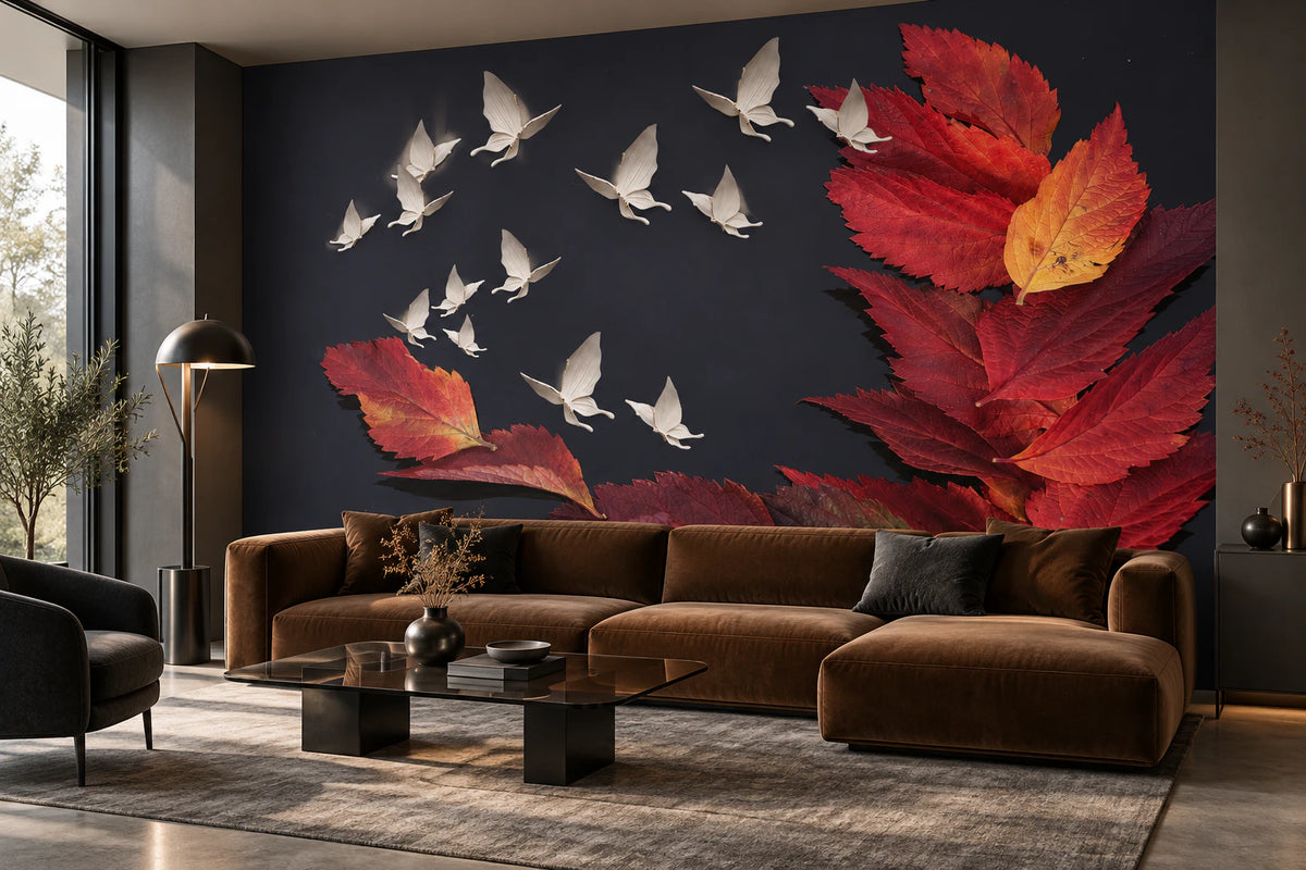 Papier peint papillon - Salon, Cuisine