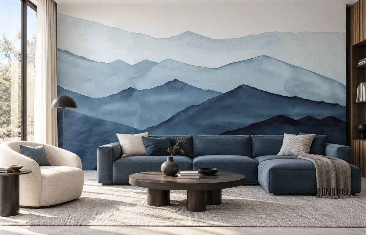 Fresque panoramique Horizons Brumeux - Salon, Cuisine