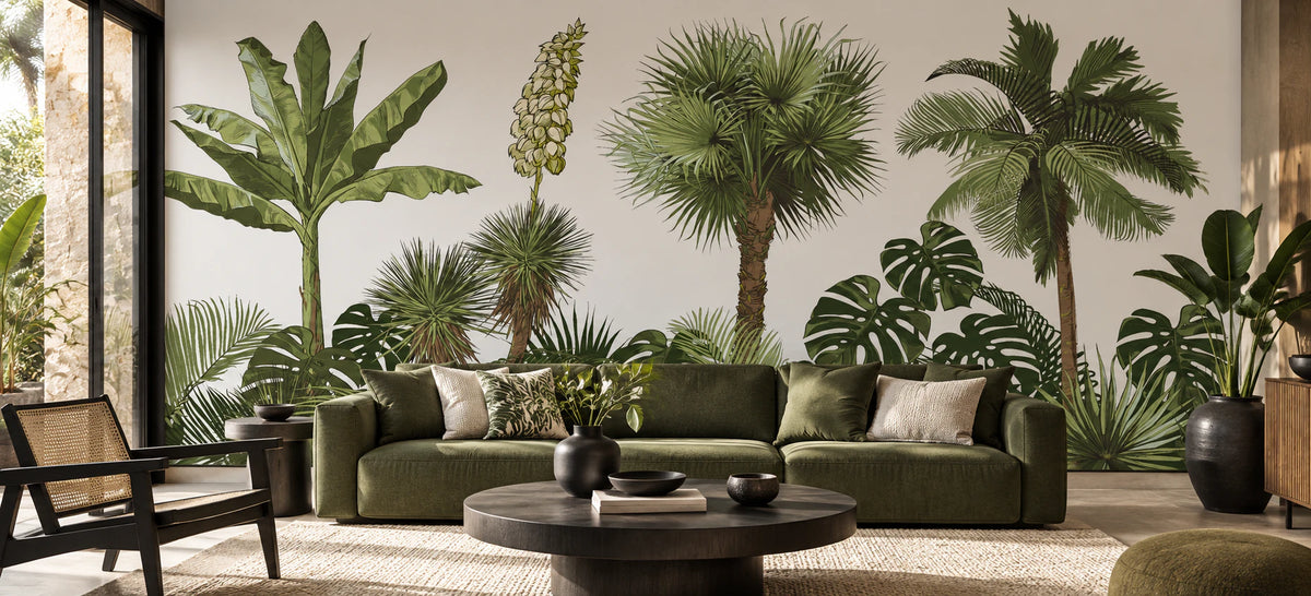 Papier peint panoramique Forêt Tropicale - Salon, Cuisine