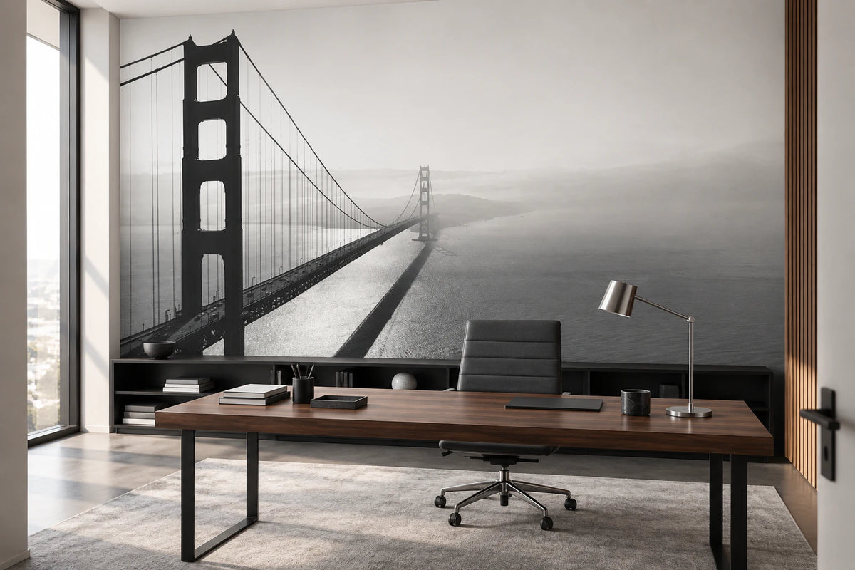 Papier peint panoramique photo du pont de San Francisco - Bureau