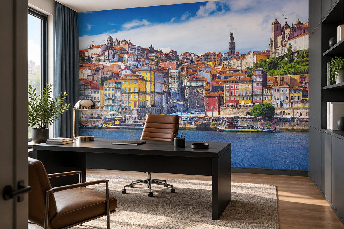 Papier peint panoramique voyage au Portugal - Bureau