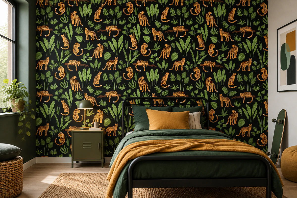 Papier peint guépard - Chambre Ado
