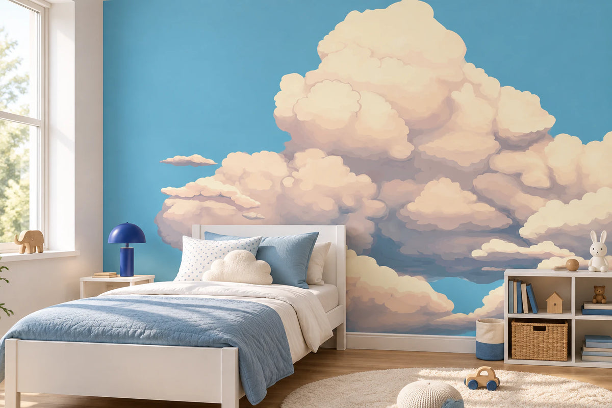 Papier peint panoramique nuage - Chambre Enfant