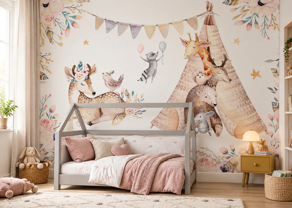 Papier peint Biche, Ours & Cie - Chambre Enfant
