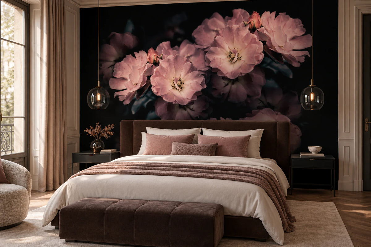 Papier peint XXL bouquet de rose - Chambre Parentale