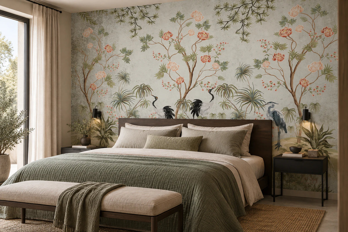 Papier peint XXL inspiration japonaise - Chambre Parentale