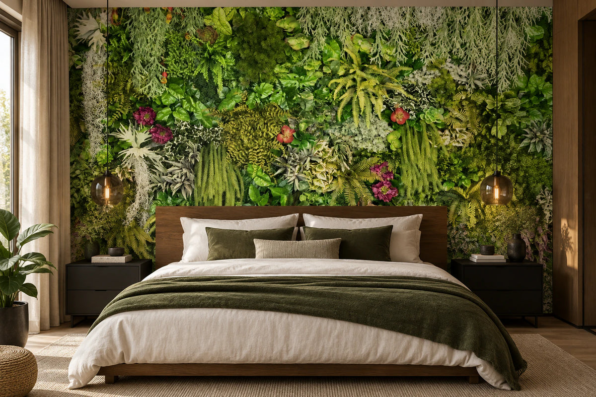 Papier peint panoramique végétation luxuriante - Chambre Parentale
