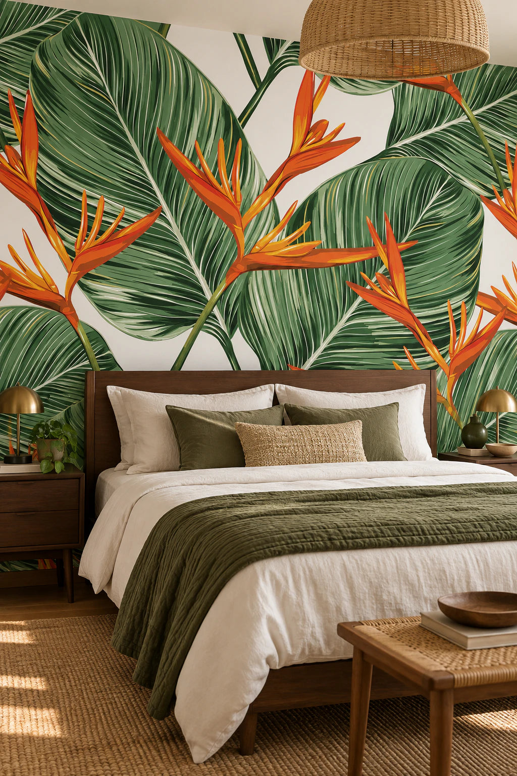 Papier peint oiseaux de paradis - Chambre Parentale