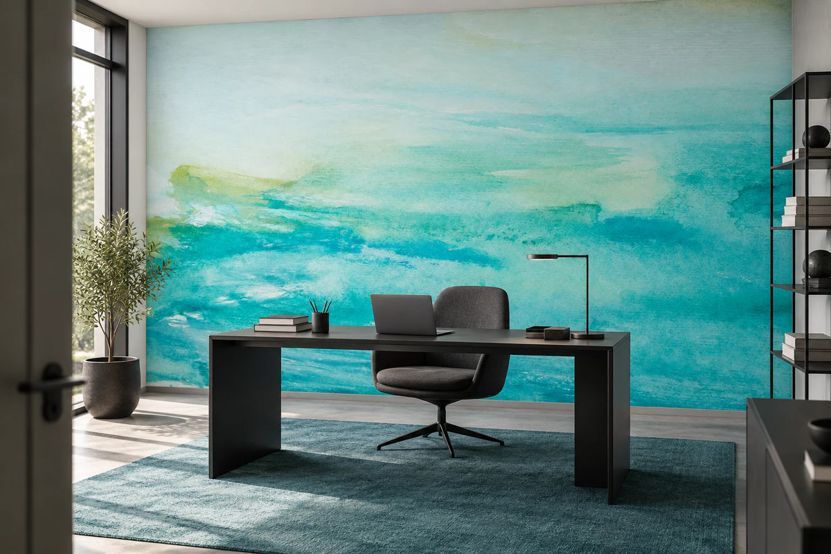 Papier peint panoramique abstrait art design - Bureau