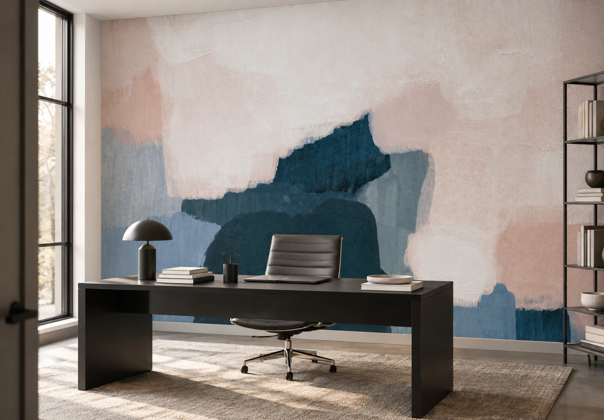 Papier peint panoramique peinture abstraite - Bureau