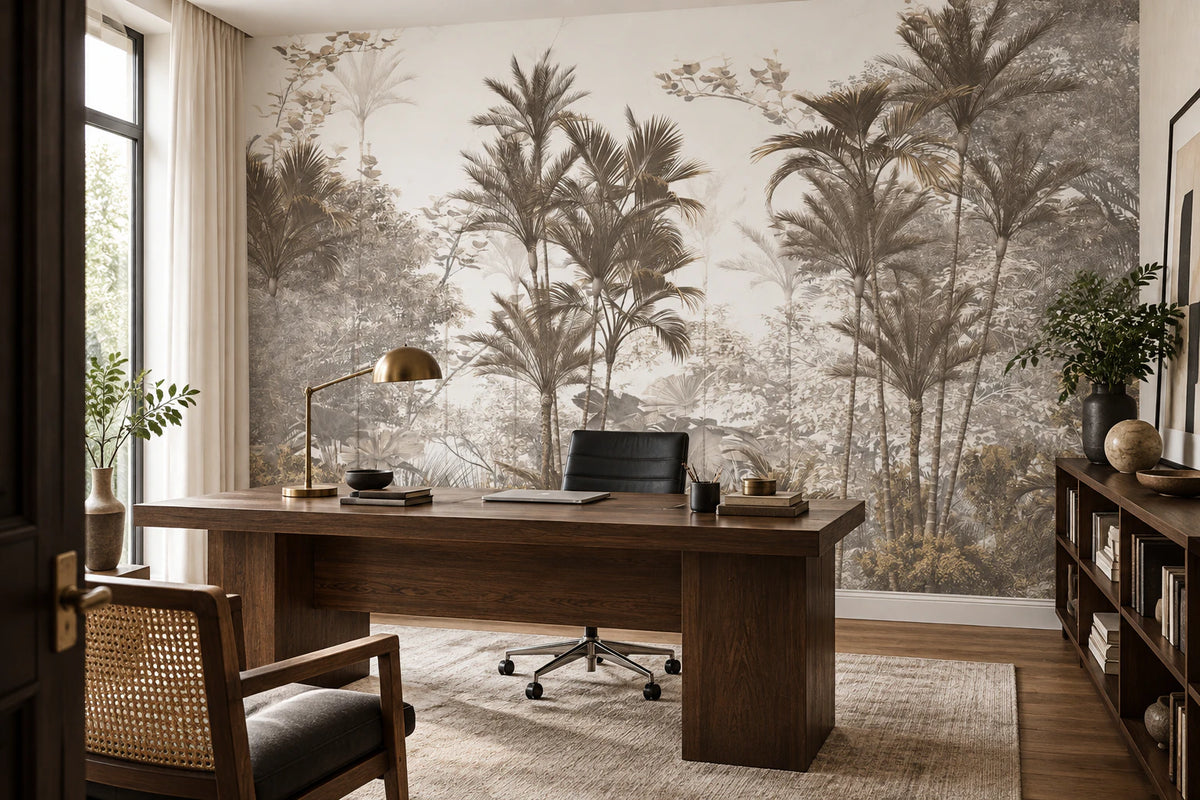 Papier peint panoramique Canopée Sépia - Bureau