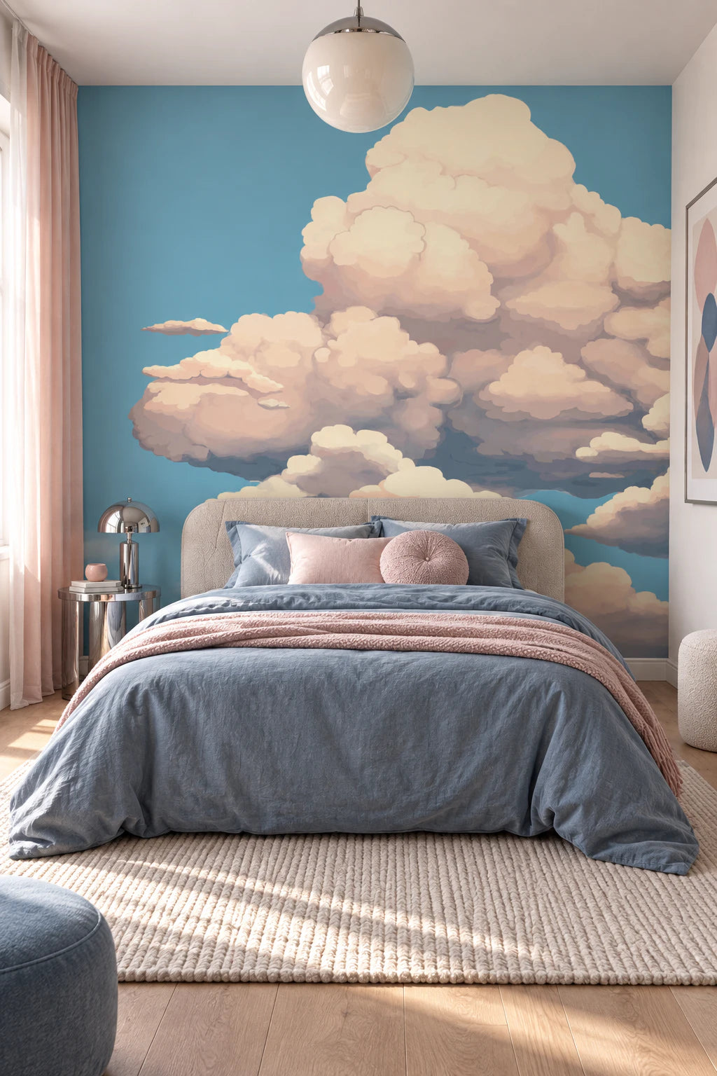 Papier peint panoramique nuage - Chambre Ado