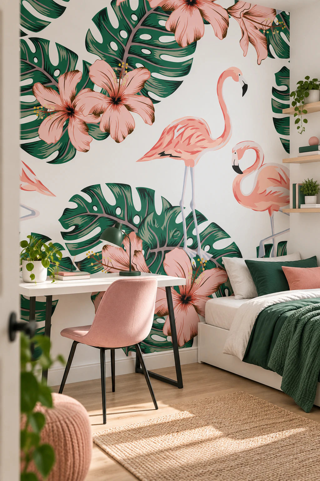 Papier peint panoramique Tropic Pop - Bureau