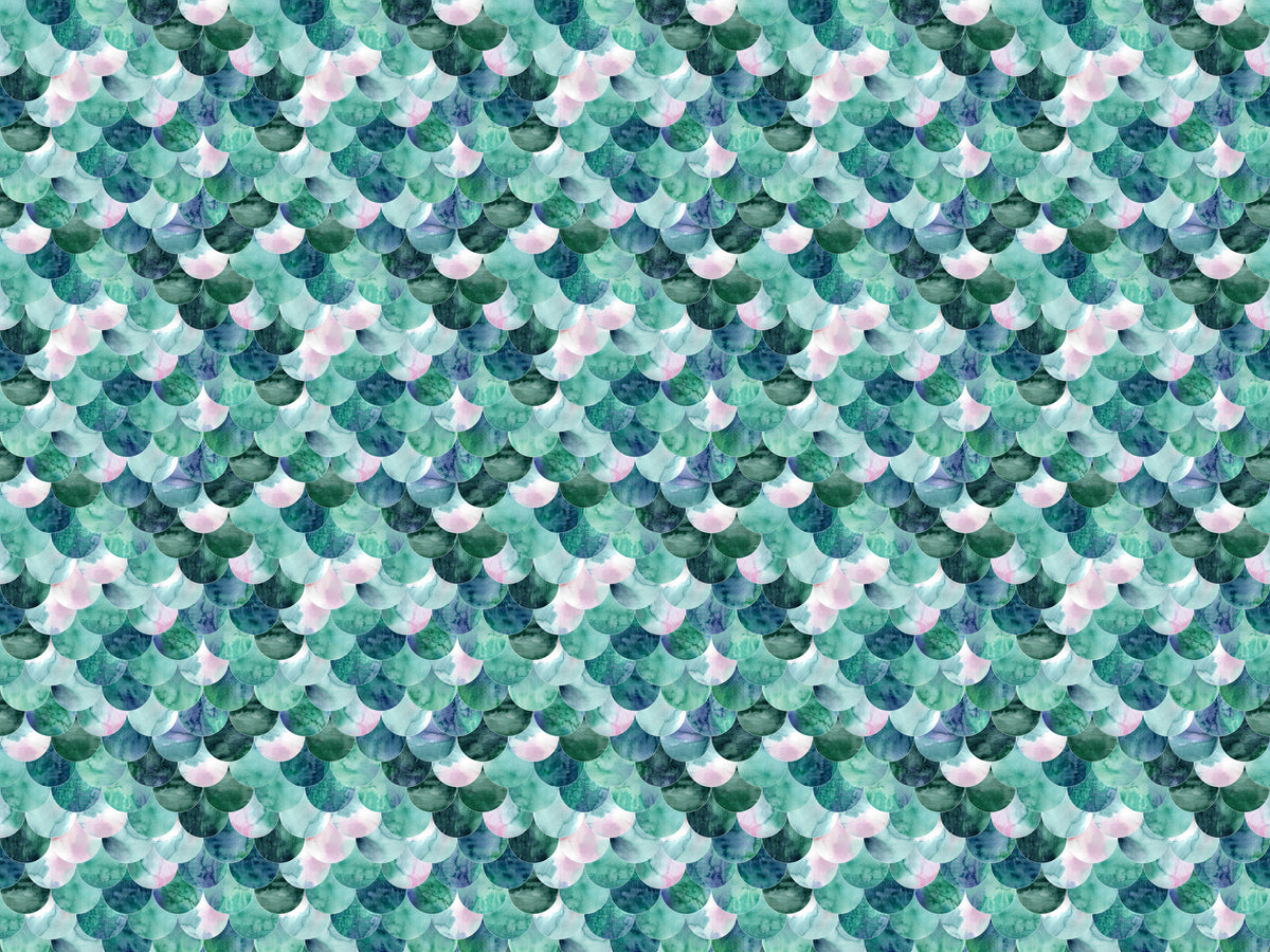 Papier peint à motif Écailles Opaline - aperçu du motif répétable
