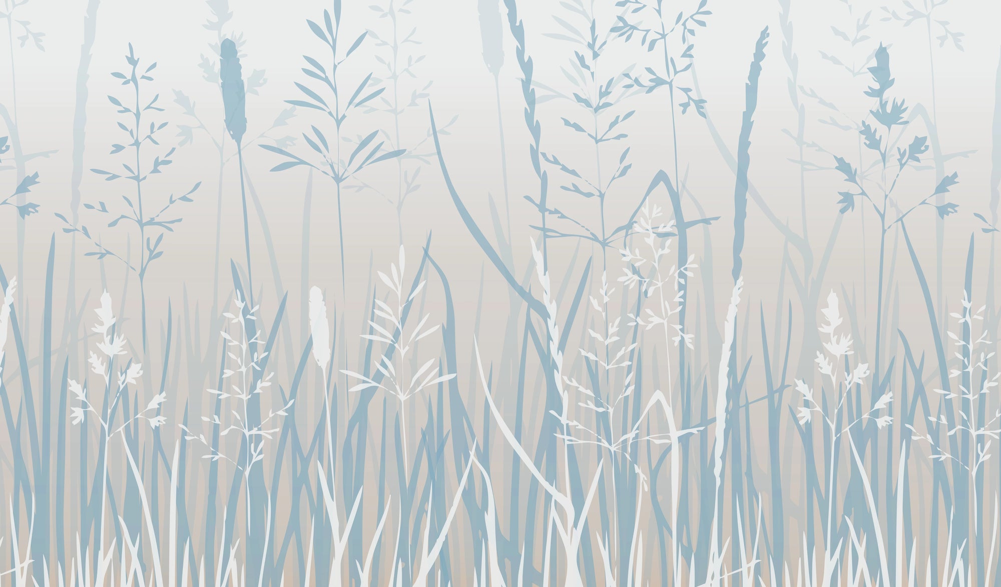 Papier peint panoramique Herbier Brumeux