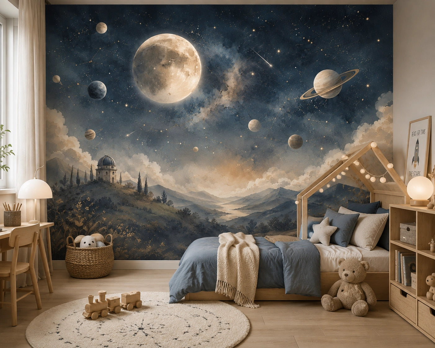 Papier peint panoramique espace – Observatoire Céleste