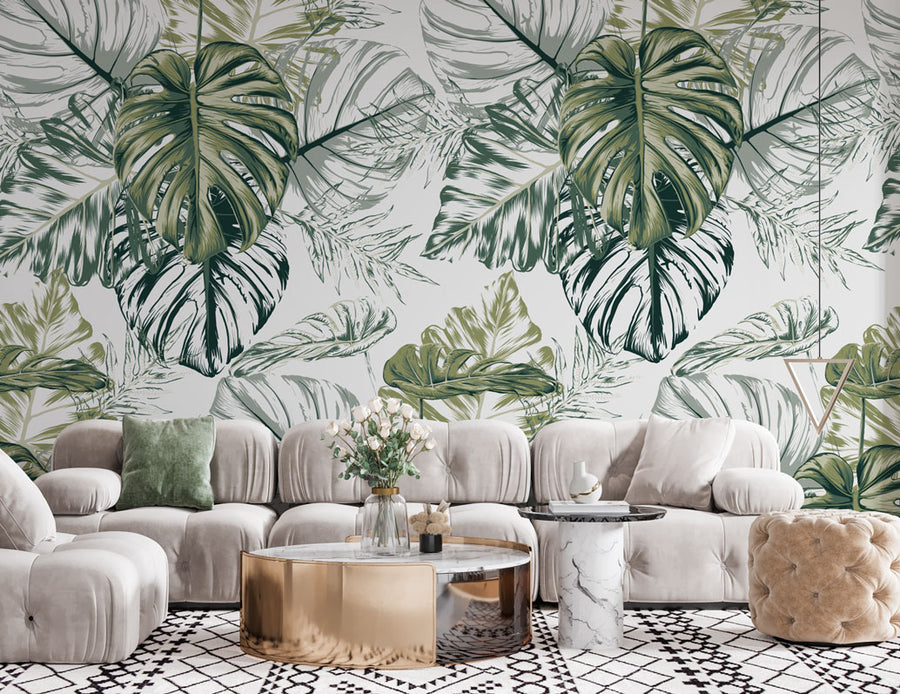 Papier peint feuillage
