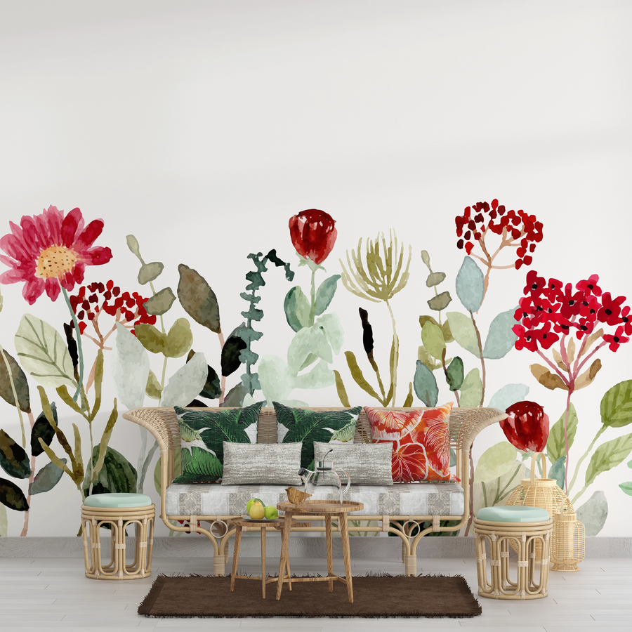 Papier peint fleur