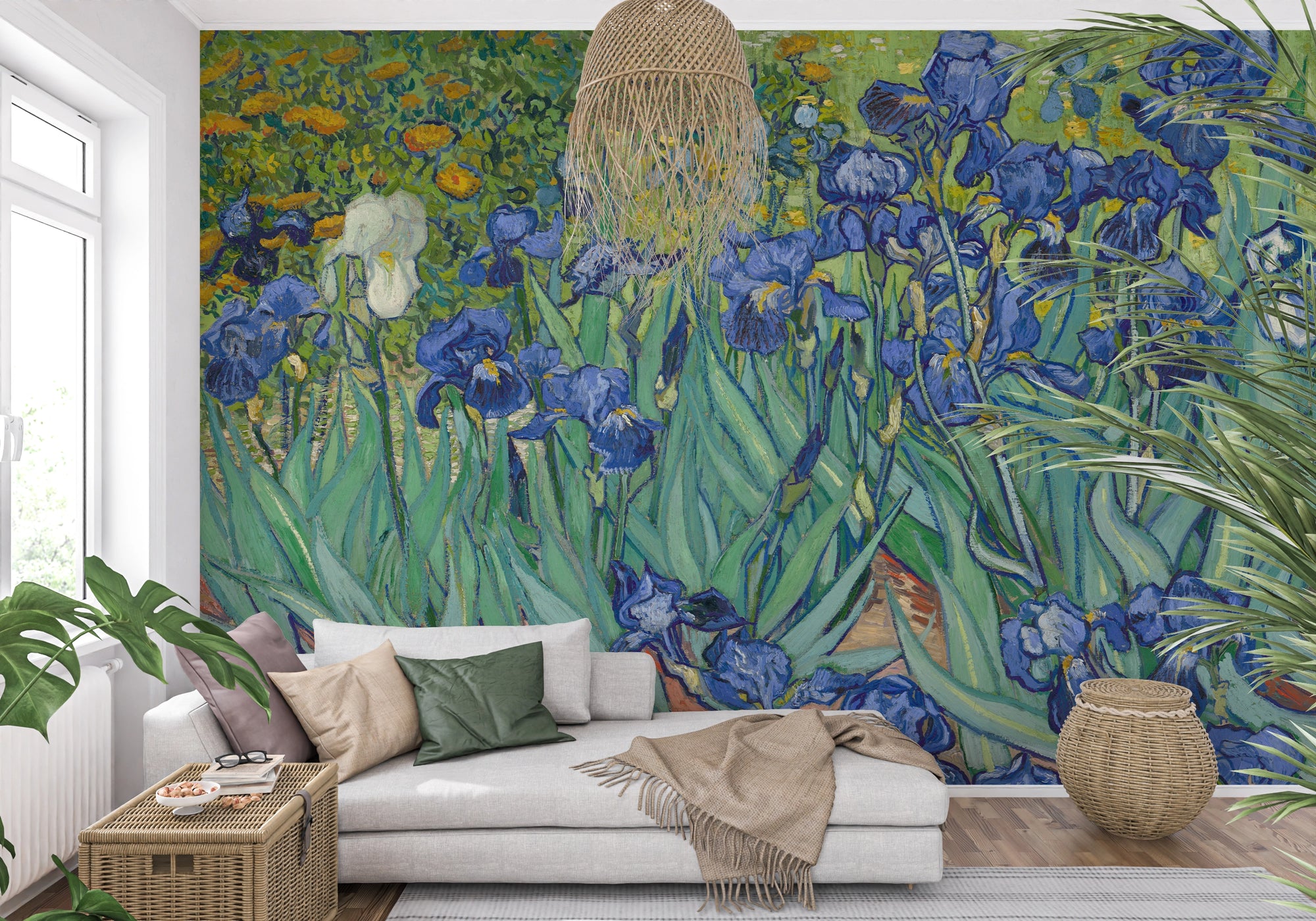 Papier peint panoramique Iris de Van Gogh
