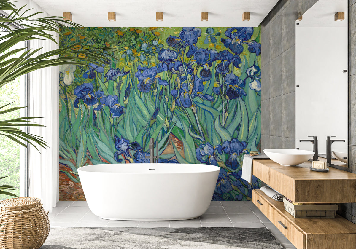 Papier peint panoramique Iris de Van Gogh