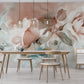 Papier peint panoramique Roses Aquarelle Poétique