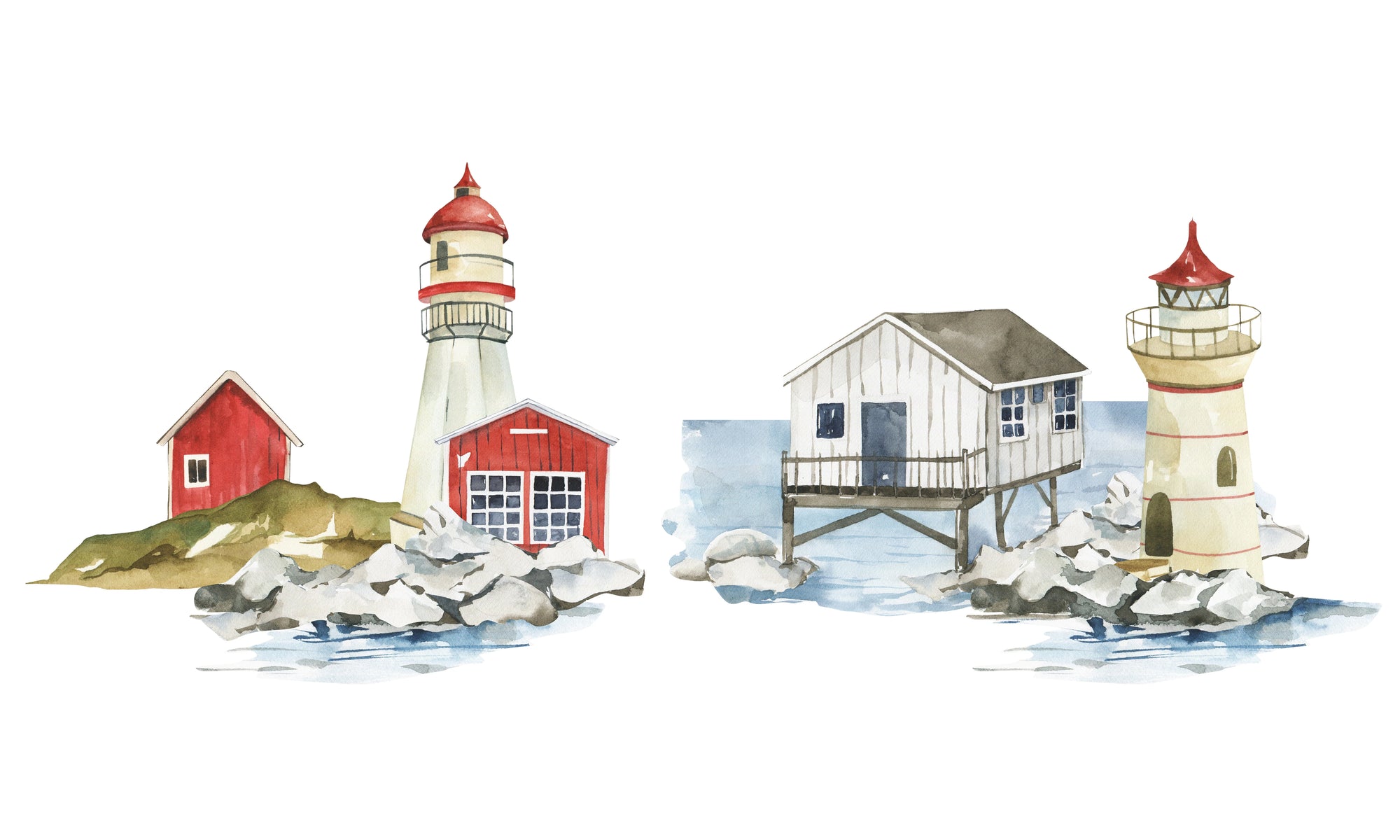 Fresque panoramique Rivage des Balises