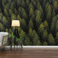 Papier peint panoramique forêt alpine vue du ciel - Poésie Murale