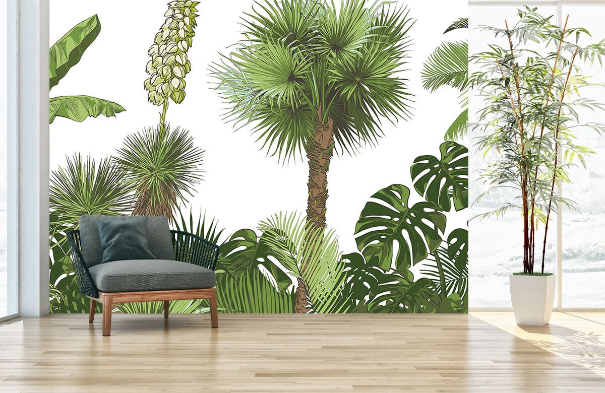 Papier peint panoramique forêt tropicale
