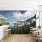 Papier peint panoramique forêt alpine - Poésie Murale