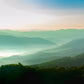 Papier peint panoramique montagnes - Poésie Murale