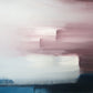 Papier peint panoramique peinture abstraite rose et blanc - Poésie Murale