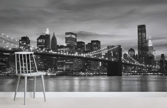 Papier peint panoramique photo de New York - Poésie Murale