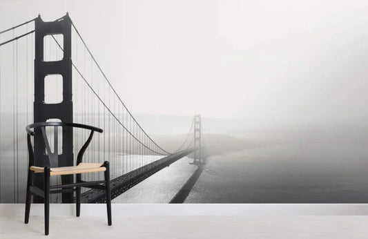Papier peint panoramique photo du pont de San Francisco - Poésie Murale