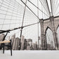 Papier peint panoramique pont de Brooklyn à New York - Poésie Murale