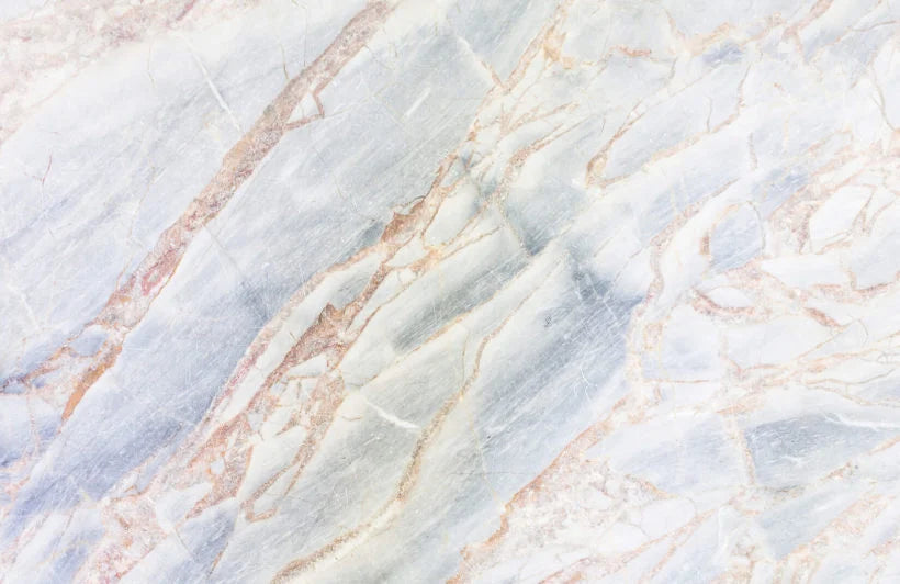 Papier peint panoramique trompe l’œil marbre - Poésie Murale
