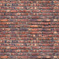 Papier peint panoramique trompe l’œil mur de brique rouge - Poésie Murale