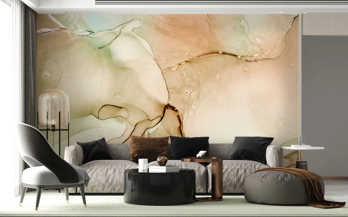 Papier peint abstrait marbre tendance