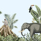 Papier peint animaux de la Jungle