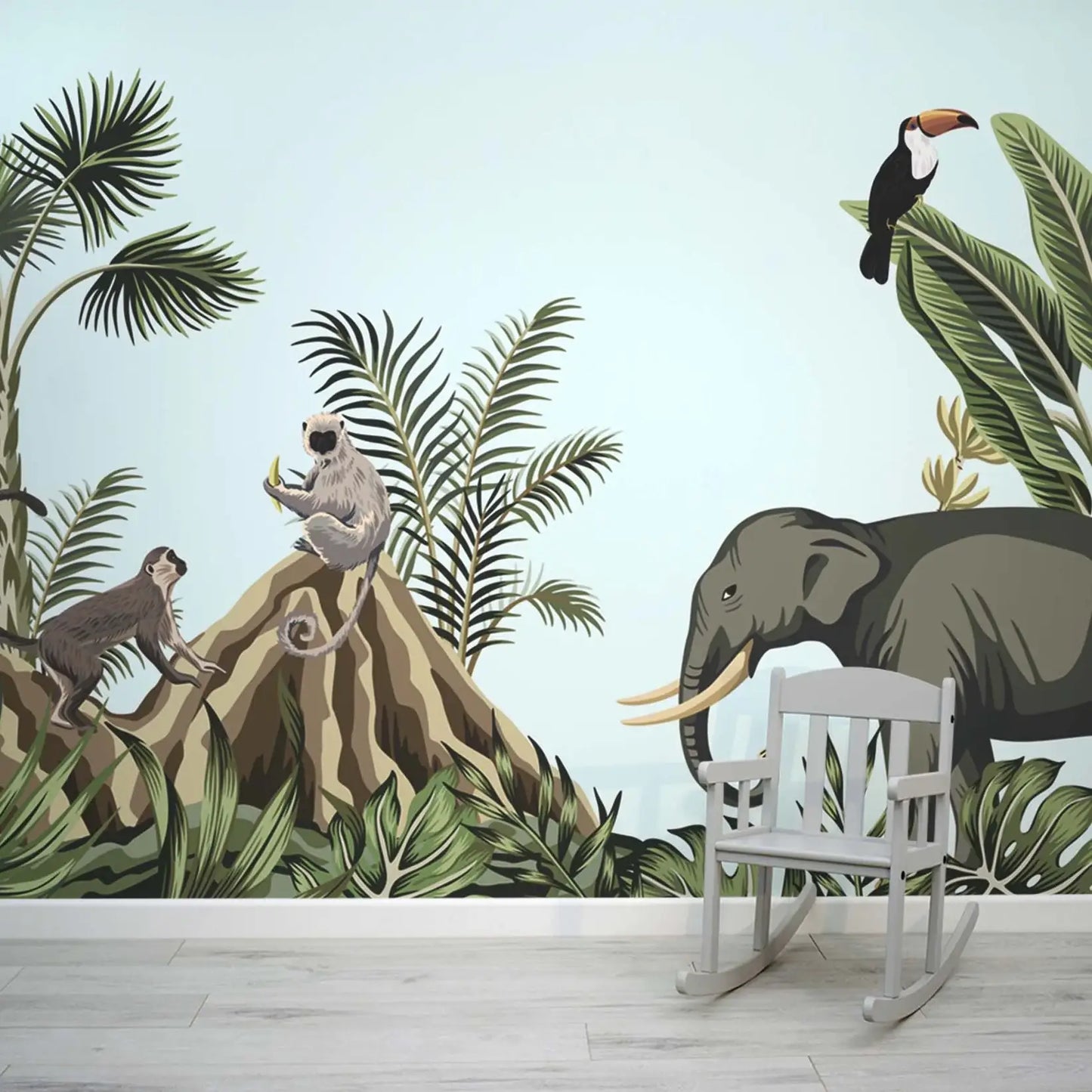 Papier peint animaux de la Jungle