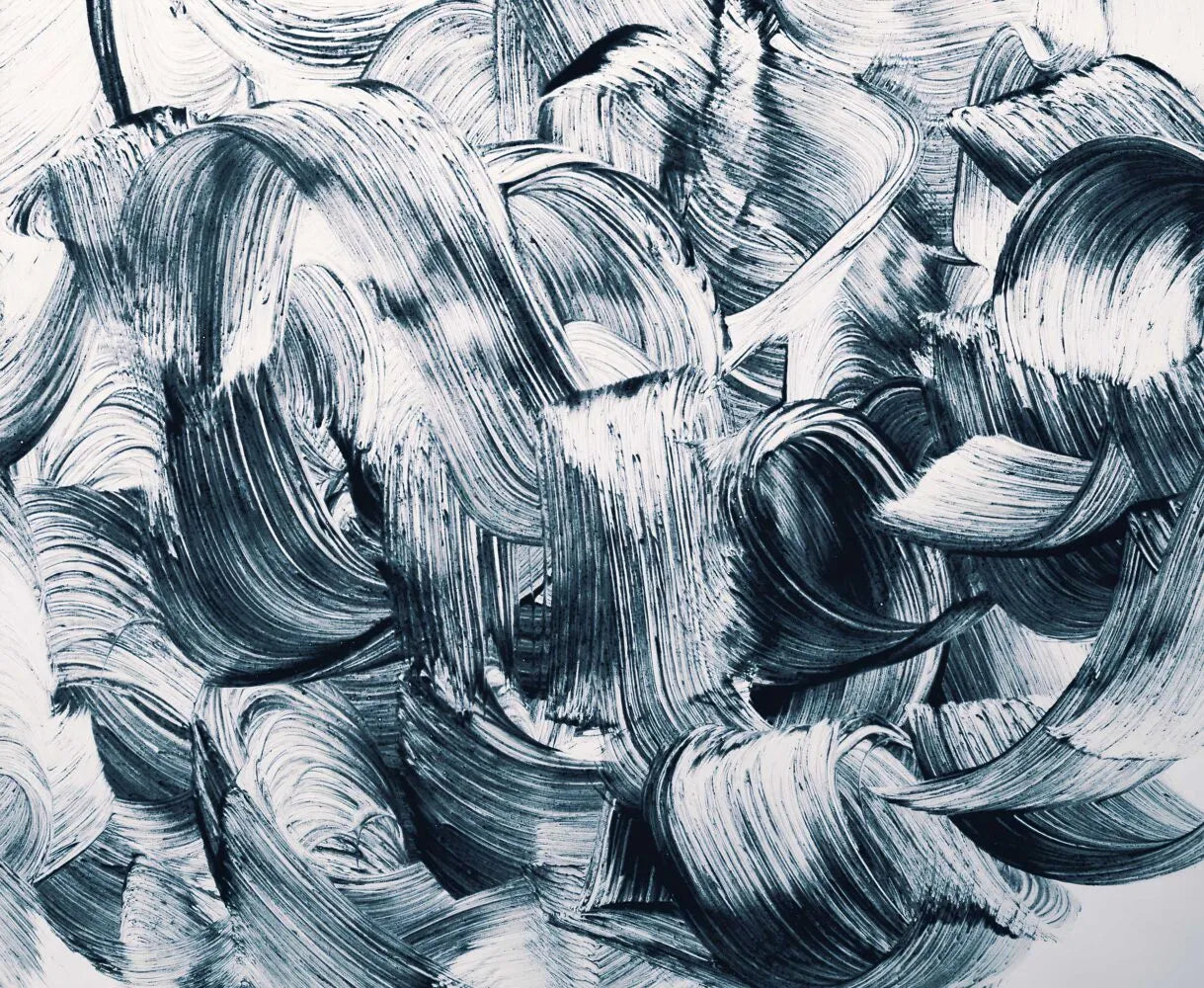 Papier peint art design coup de pinceau abstrait