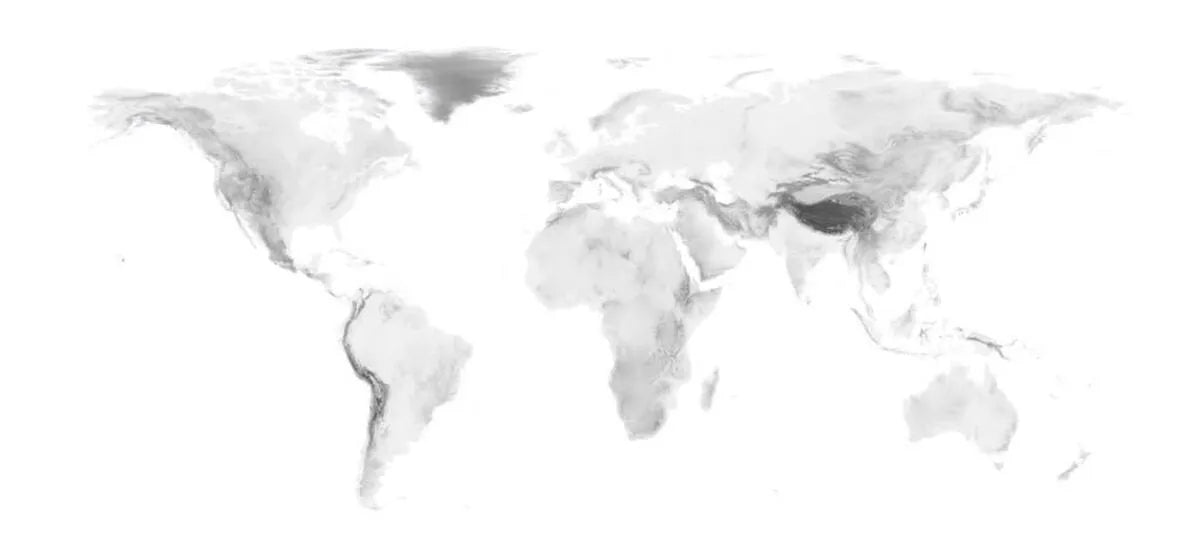 Papier peint mappe monde aquarelle