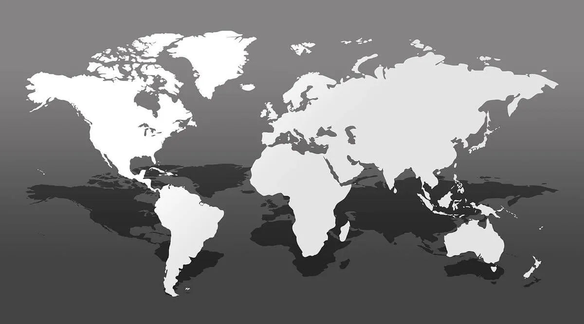 Papier peint mappe monde trompe l'œil