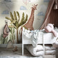 Papier peint Girafe & Impala - Poésie Murale