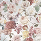 Papier peint rose vintage - Poésie Murale
